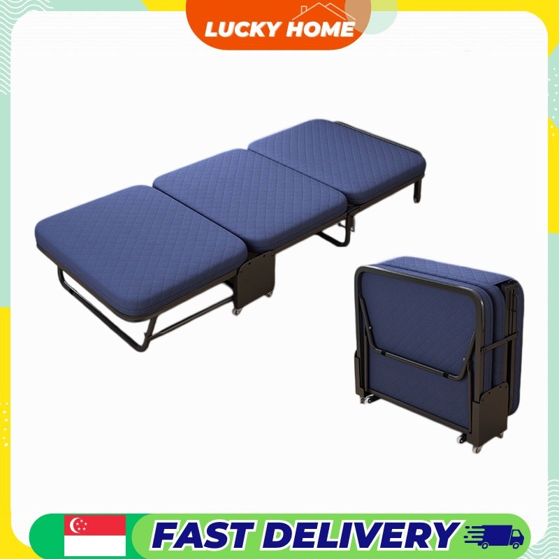 【3-fold Bed】ELOISE Premium Japanese Foldable Single Bed/Folding Queen/ local Stock