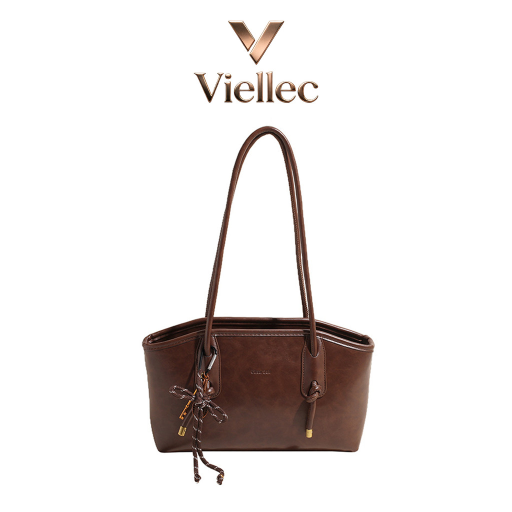 Túi Nách Viellec 2026 Phong Cách Mới Kết Cấu Cao Cấp Túi Đeo Vai Dung Tích Lớn Đi Lại Túi Baguette Nữ