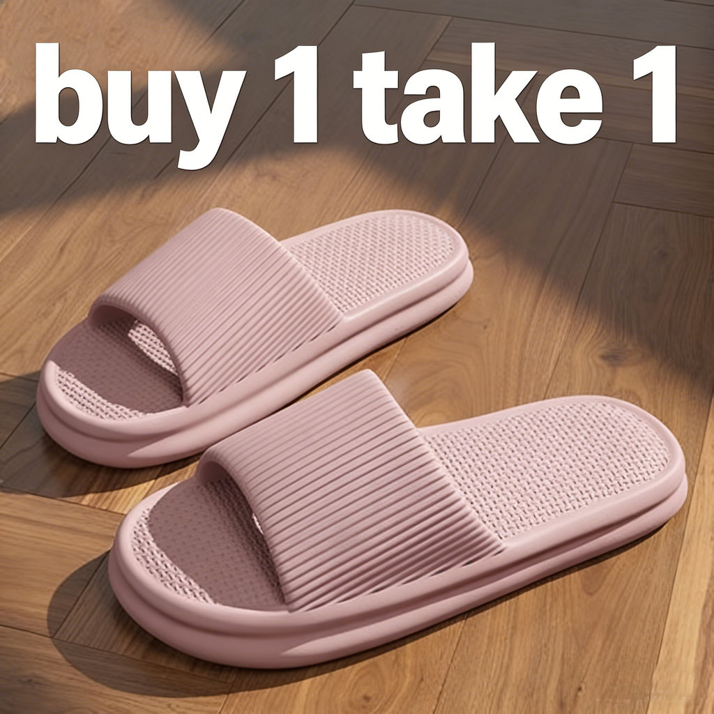Buy 1 Take 1 S&S All-purpose women non slip couple soft indoor slipper