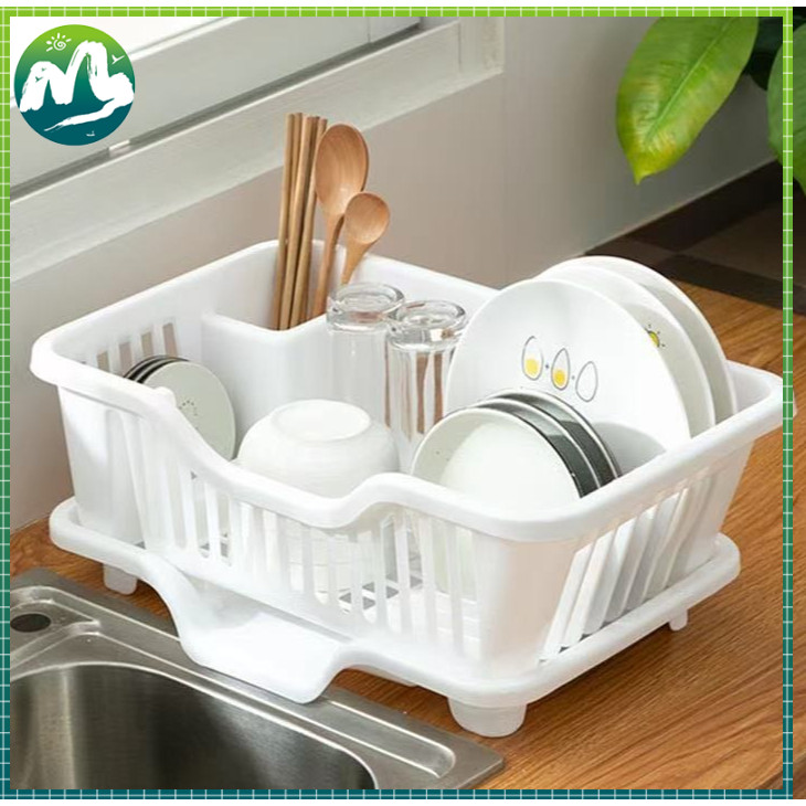 Kitchen Dish Drainer & Utensils Rack, Sink Organizer