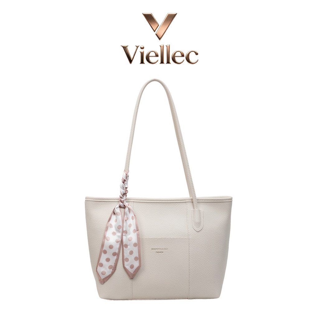 Túi Tote Viellec Dung Tích Lớn Đi Lại Đơn Giản Túi Đeo Vai Cao Cấp