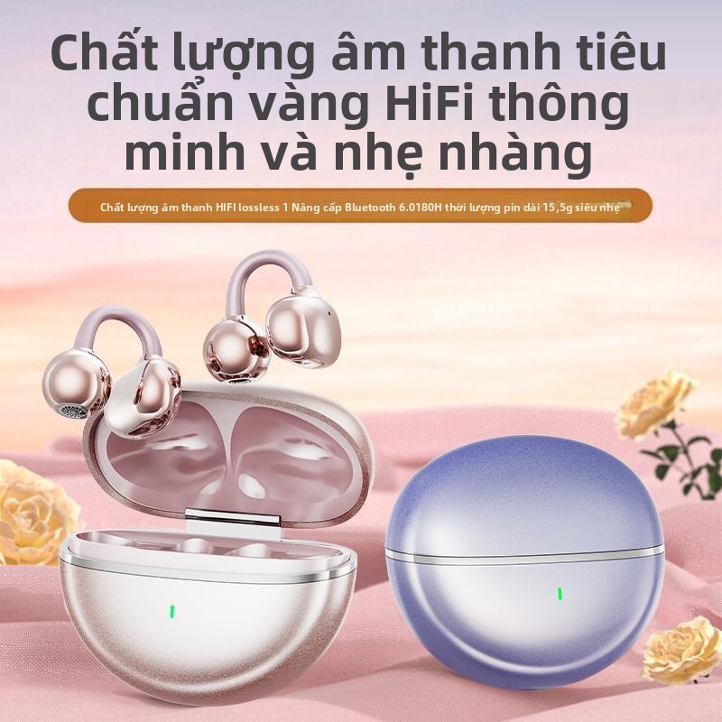 Tai nghe Bluetooth không dây Loại kẹp tai thể thao Phong cách mới Chất lượng âm thanh HIFI Cảm ứng mượt mà
