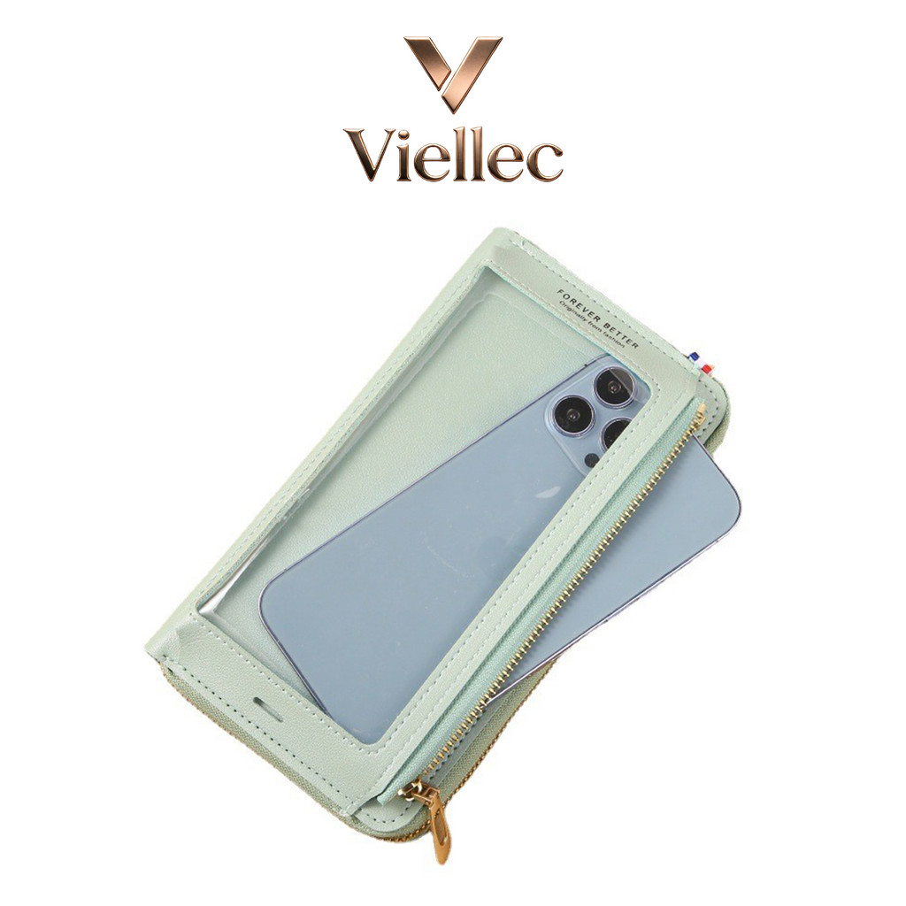 Viellec Màn Hình Cảm Ứng Túi Điện Thoại Di Động Túi Messenger Chống Trộm Đa Năng Một Vai Trong Suốt Mini Túi Nhỏ Ví Túi Điện Thoại Di Động