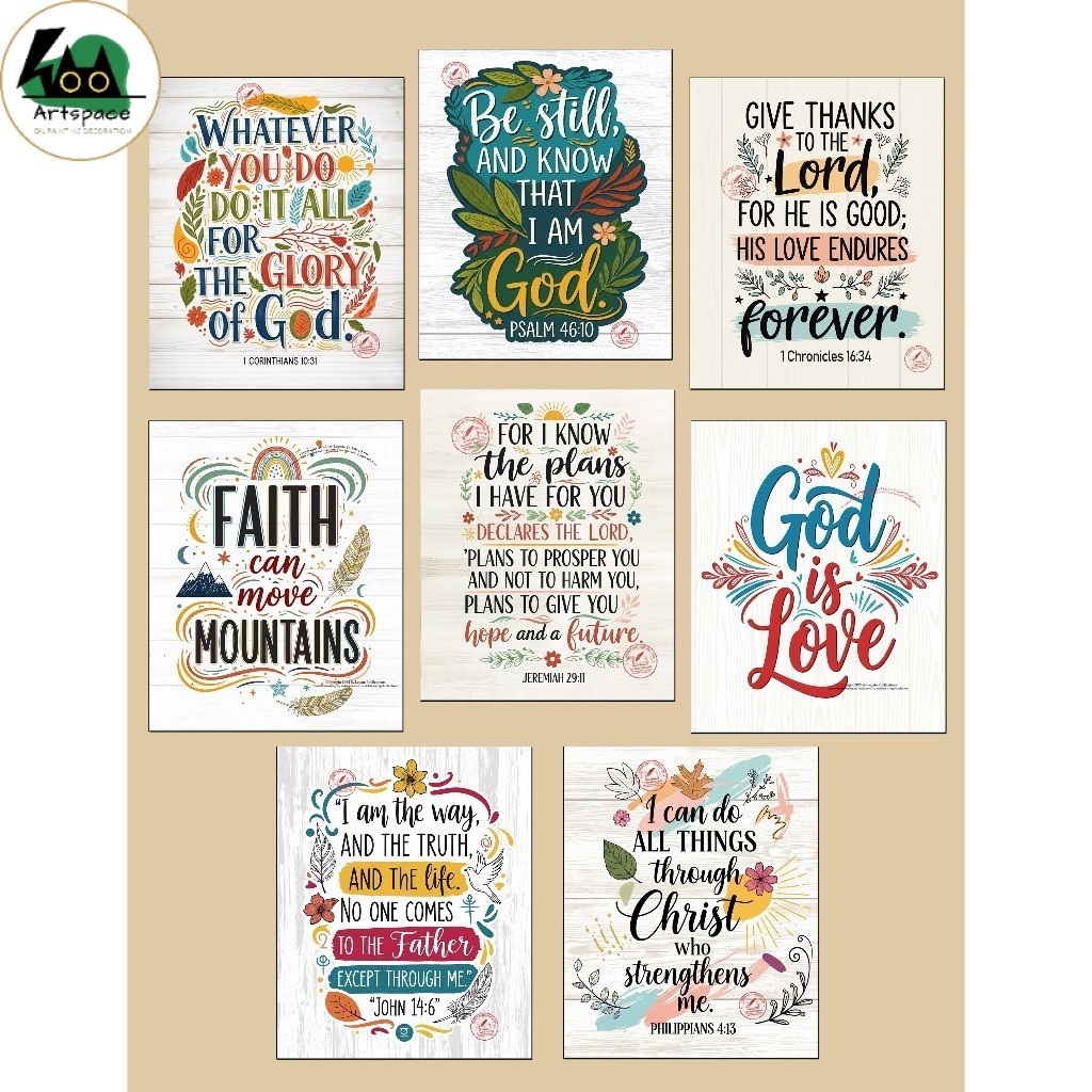Bible Verse Bible Verse Wall Decor Rustic Boho Wood Sign Christian Home Wall Decoration BIG SIZE