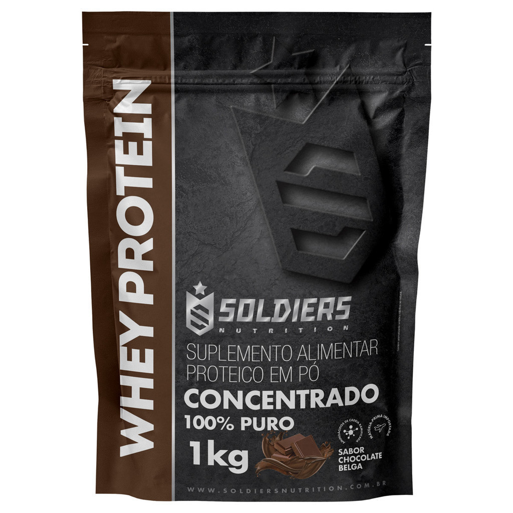 Kit: 6kg Whey Protein Concentrado Soldiers Nutrition Proteína Muscular