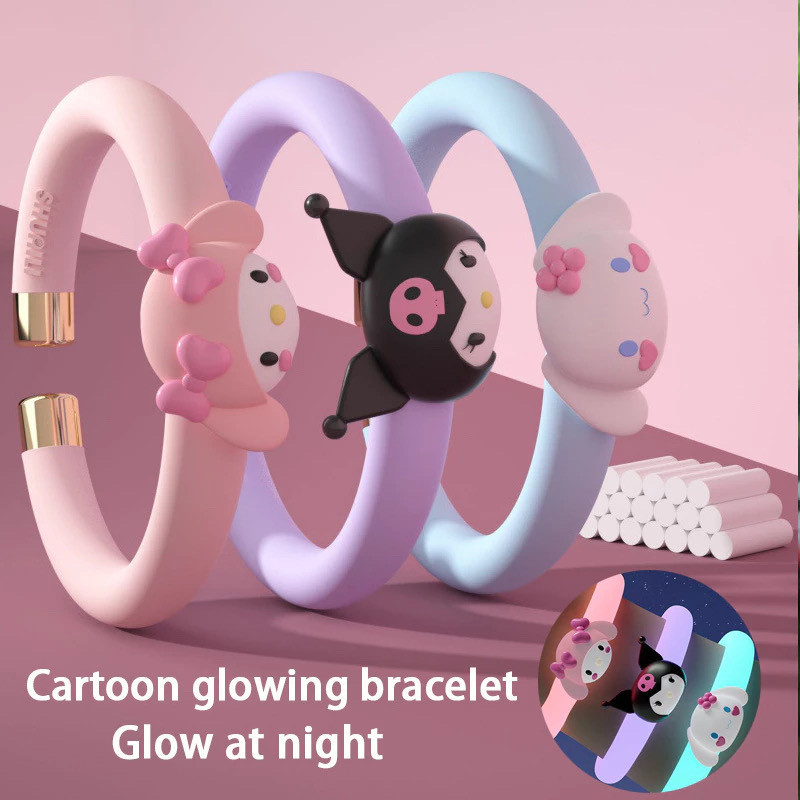 Sanrio Kuromi Mosquito Repellent Bracelet Cartoon Children Cute Repellent Bracelet Girl Trend Gift