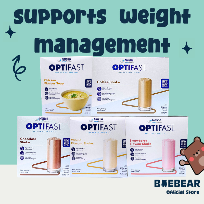 [LIVE Exclusive] Nestle Optifast Milk Shake Coffee/Vanilla/Chocolate/Strawberry/Chicken Soup/Potato Soup/Lemon [BB]