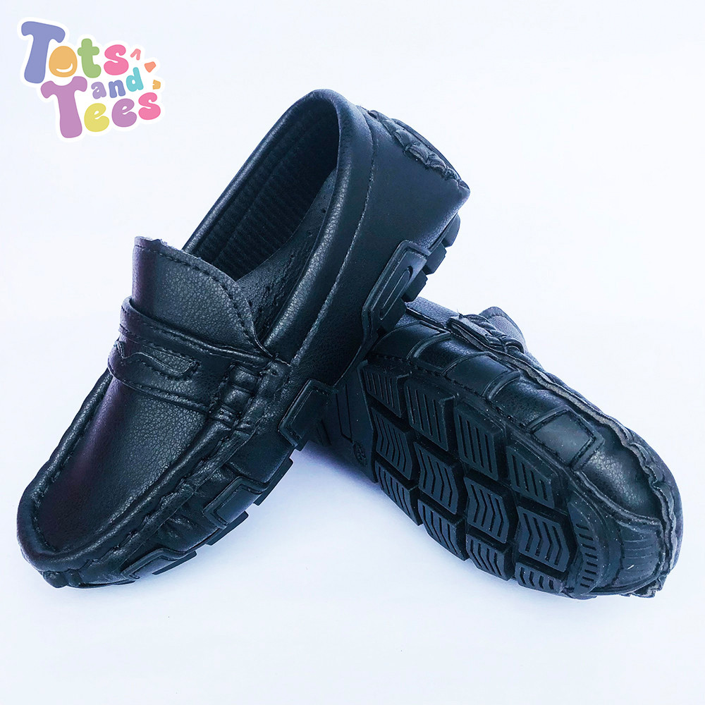 Fashion Leather Casual Shoes Top Sider Design for Kids Teens Boys School Shoes [M.D-2/L.D-2/ABC-ABK]