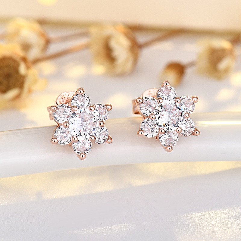 Đôi bông tai nữ cao cấp chất liệu bạc s925, phong cách influencer