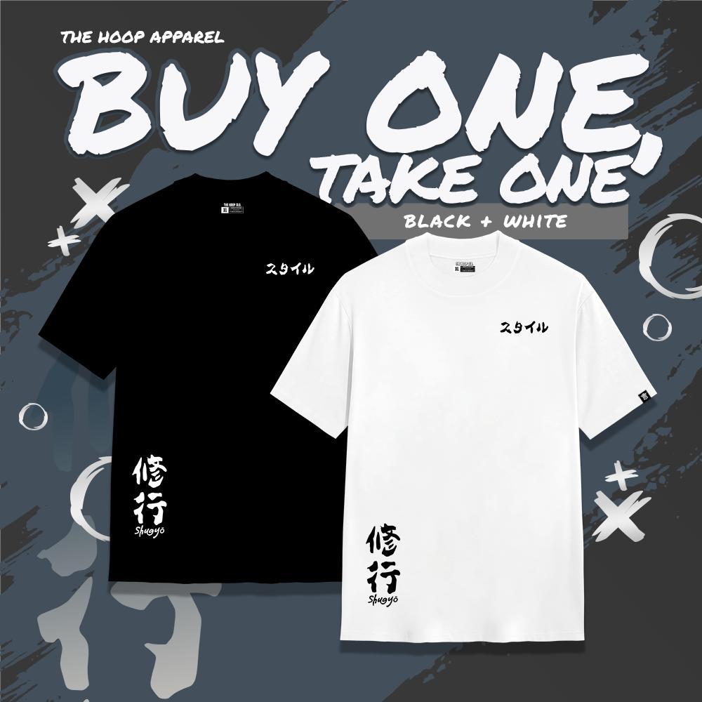 The Hoop Apparel Premium Japan Style Buy 1 Take 1 Couple T-Shirt for Men & Women Unisex Cotton