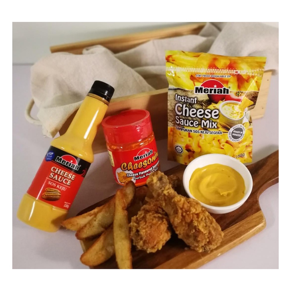 Meriah Cheese Sauce Ketchup Sos Keju Dip Dip Sauce 330g Dressing Aussie