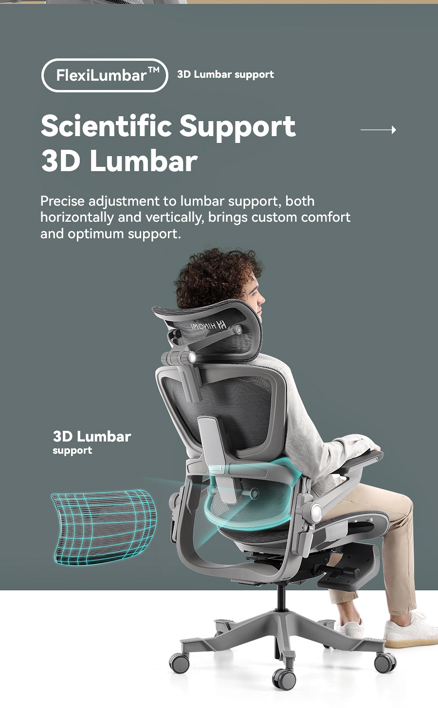 HINOMI H1 Pro Fully Customizable Mesh Ergonomic Office Chair/Study Gaming Chair