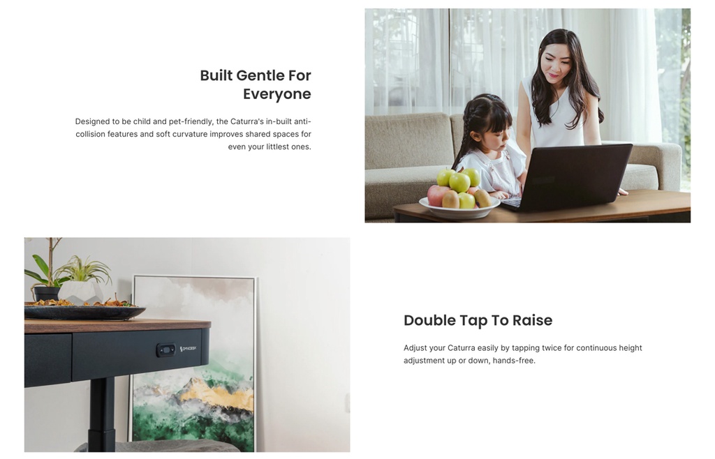 Omnidesk™ Caturra Height Adjustable Coffee Table Shopee Singapore