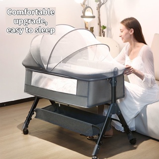 Movable Folding Baby Crib Baby Multi-function Nursing Bed Portable Cradle Bed Baby Care Bed Splicing Big Bed  VXCZ