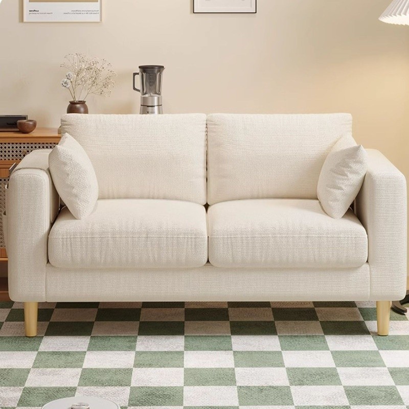 Sofa Small Living Room Recliner Sofa Simple Fabric Sofa Breathable 2 Seater Sofa Detachable Bathroom Design