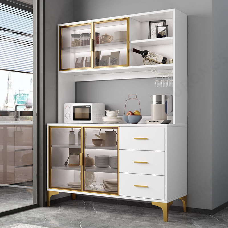 Kitchen Cabinet Solid Wood Side Cabinet Small-sized Storage Cabinet Customized Wall Facing