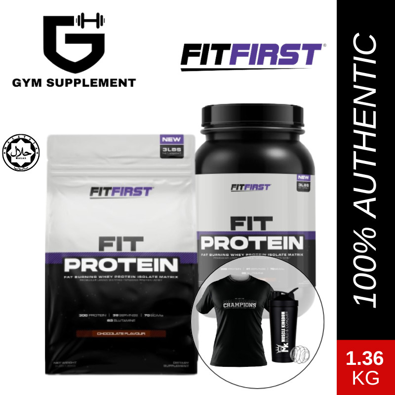 FitFirst Protein Build Muscle Whey Protein Recover Fat Loss Protein Fit Protein Sedap Fitfirst Whey(1.3KG)
