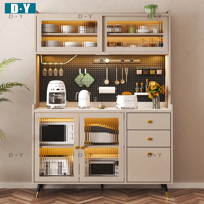 DXY Multi Functional Drawer Door Cabinet Side Sintered Stone Kitchen Storage Cabinet