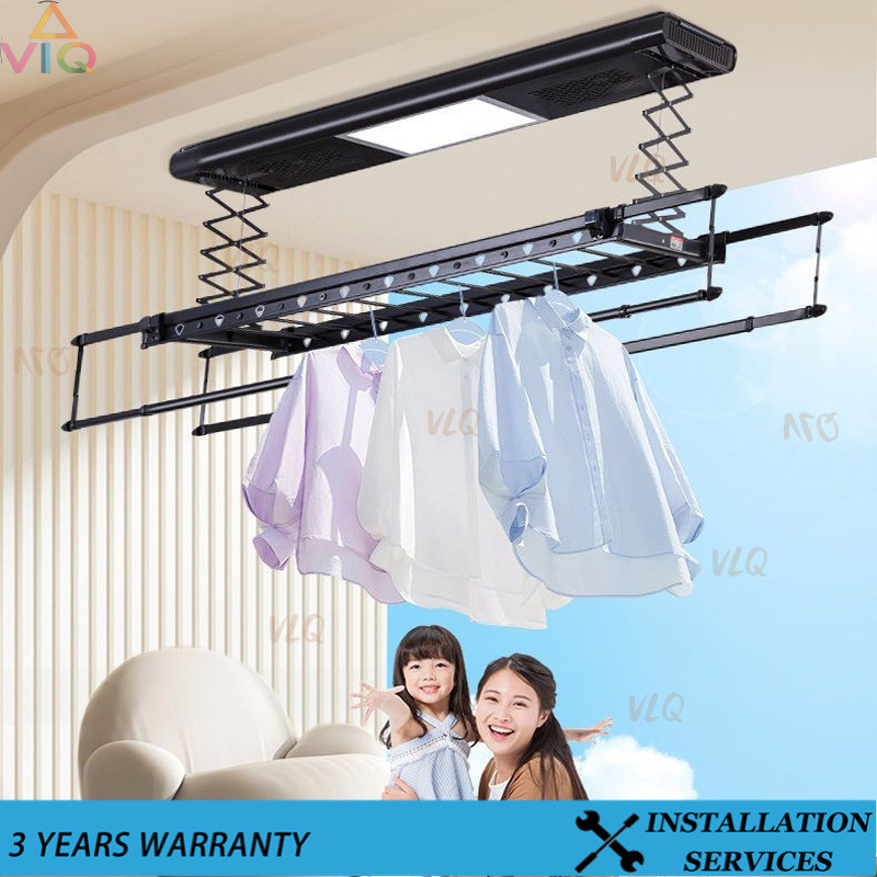LQ Clothes Drying Rack Electric Clothes Drying Rack Intelligent Remote Control Home Indoor Balcony Clothes Drying Machine Automatic Telescopic Folding Clothes Drying Rack
