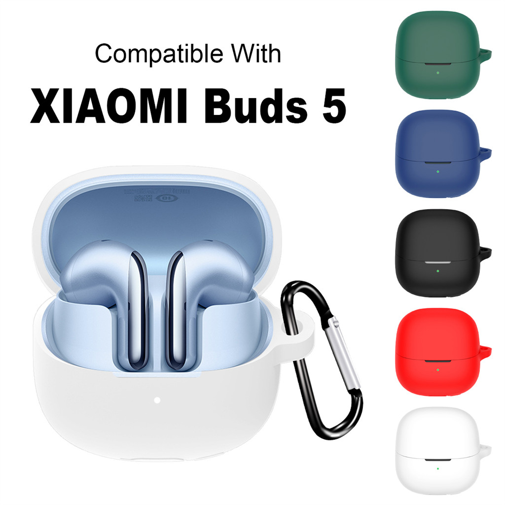 Vỏ Tai Nghe Silicon Cho XiaoMi Buds 5 Vỏ Tai Nghe Không Dây Chống Sốc Chống Trầy Xước Tay Bảo Vệ Có Thể Giặt Nhà Ở Chống Bụi