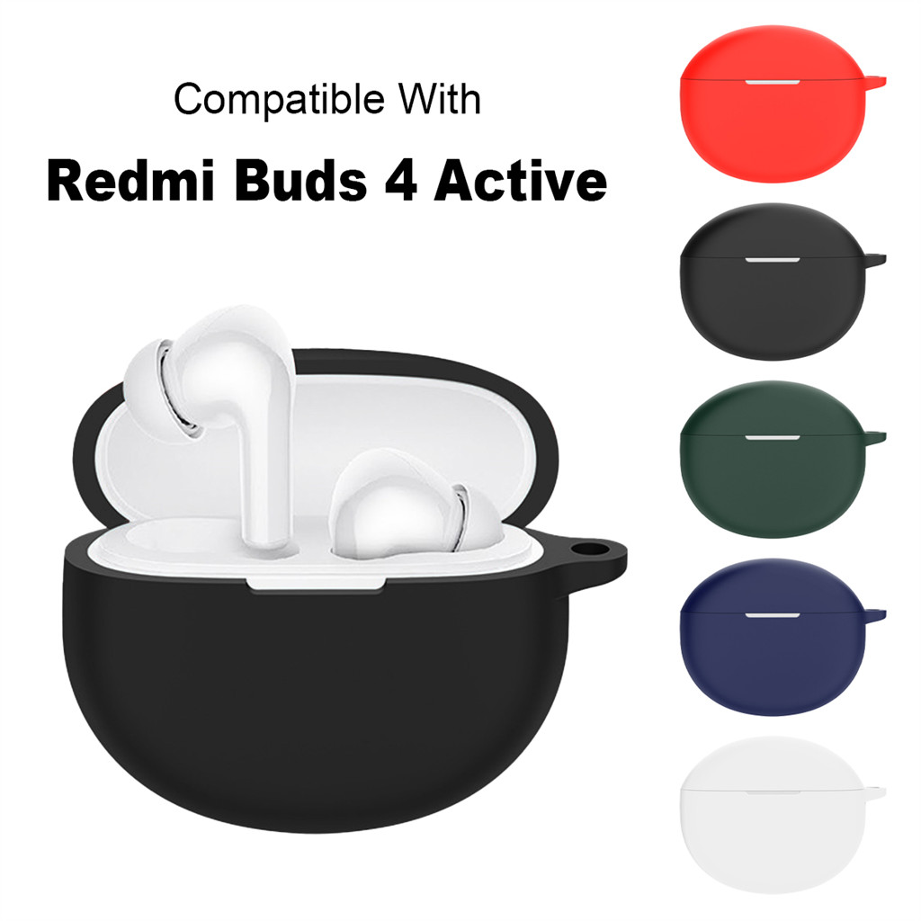 Ốp Tai Nghe Silicon Cho Redmi Buds 4 Active Wireless Earbud Cover Chống Sốc Chống Trầy Xước Tay Bảo Vệ Có Thể Giặt Nhà Ở Chống Bụi