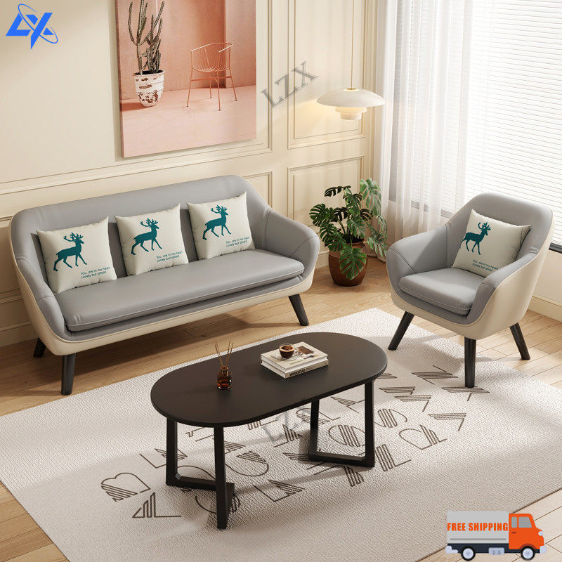 ZX 2 Seater Sofa Small Spaces Apartment Sofa Tminimalist Waterproechnology Fabric Two And Three Seater Sofas