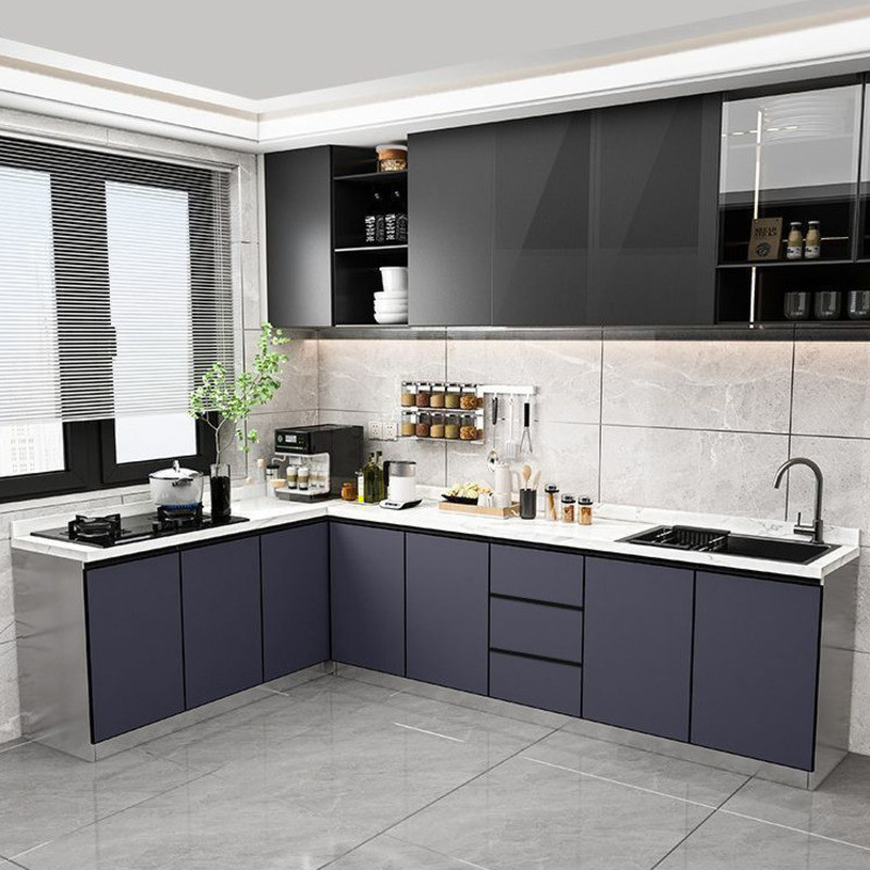 RAQ Kitchen Cabinets Home Marble Rock Slab Cabinet Sink Cabinet Kitchen One Piece Cabinet Combination Kitchen Cabinet Stove Cabinet