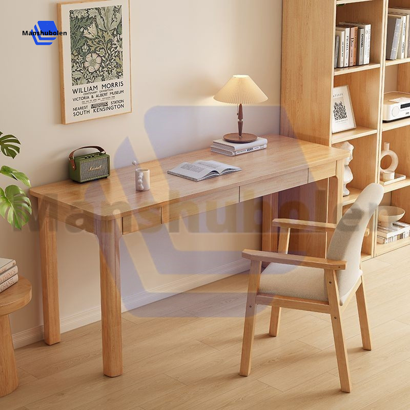 Study Table Home Solid Wood 50Cm Wide Waterproof Desk Bedroom Small Household Durable Office Table Hewenjie2