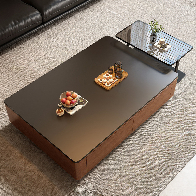 Coffee table, solid wood coffee table, storage coffee table, living room/small apartment TV cabinet and coffee table combination