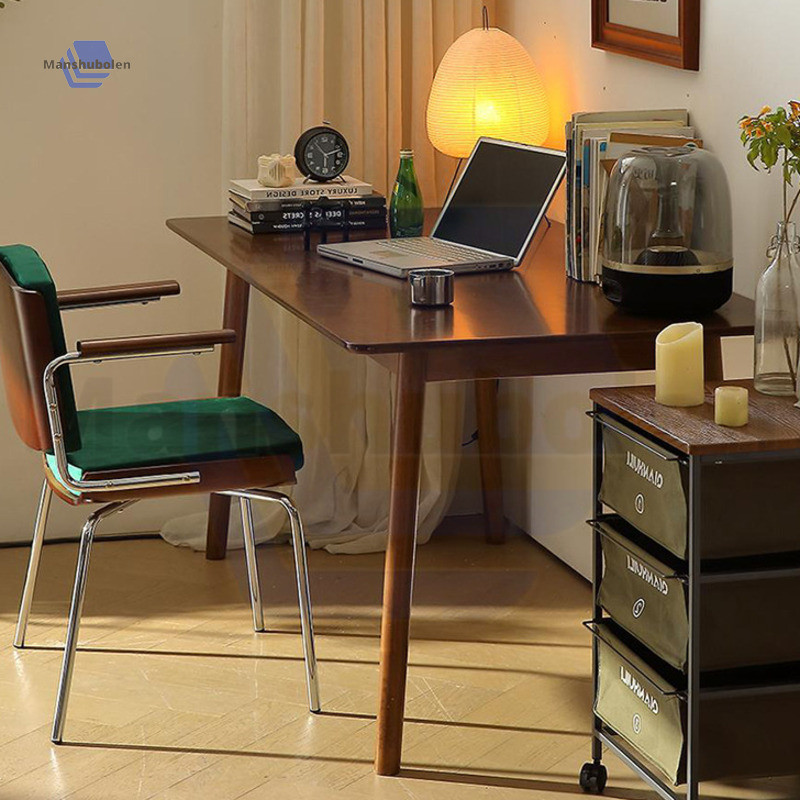 Vintage Style Desk Home Study Solid Wood Long Desk Living Room Office Wooden Desk Bedroom Computer Desk Writing Desk Hewenjie2.Sg