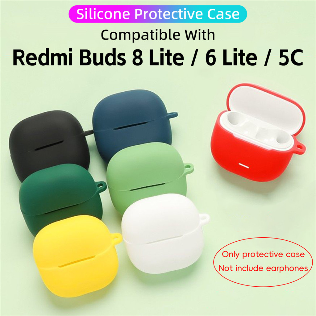 Vỏ bảo vệ tai nghe silicon cho Redmi Buds 8 6 Lite