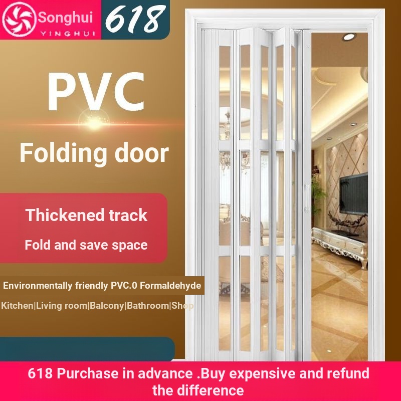 Porta Deslizante de PVC Sakurahui Porta Deslizante Interior Porta Deslizante Aberta Cozinha Porta De