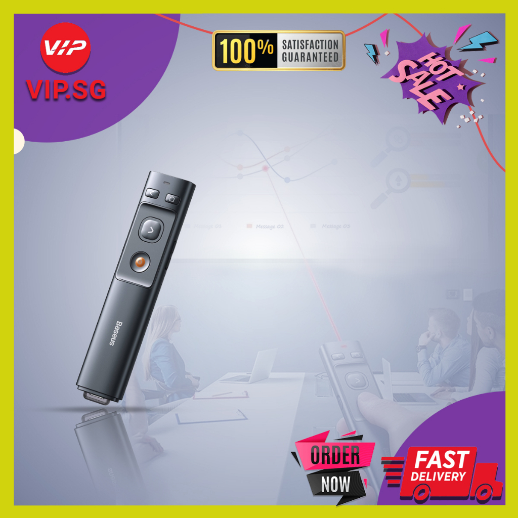 Baseus Presenter Wireless Laser Pointer 2.4GHz Remote Controller ...