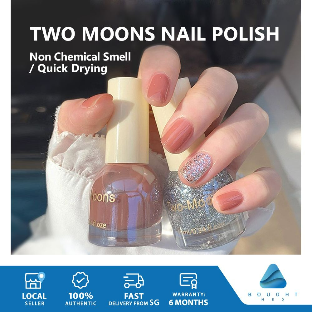 Two Moons Oil Based Marine Nail Polish Quickly Drying Regular Translucent  Color | Shopee Singapore