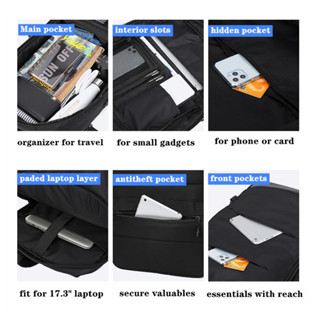 FULL DESIGN 50L weekend work travel waterproof backpack 17 inch laptop backpack with separate pocket for shoes #4