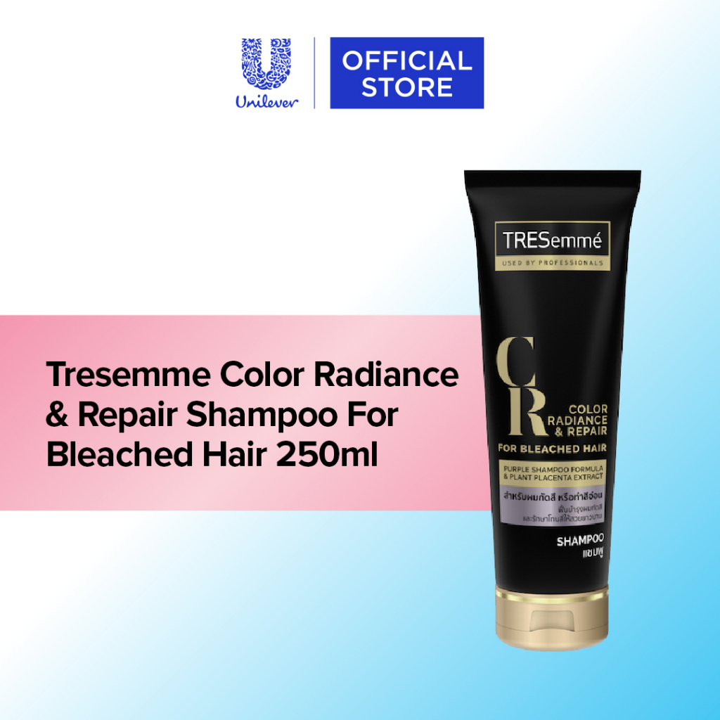 Tresemme Color Radiance And Repair Shampoo For Bleached Hair 250ml Shopee Singapore 1955