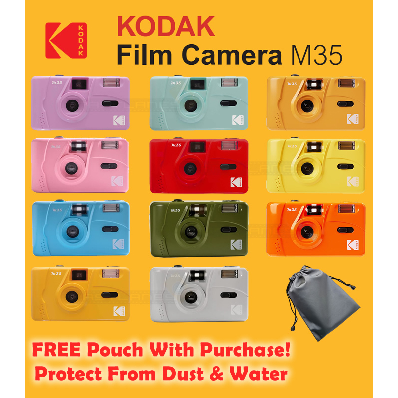 kodak m35 35mm camera with flash
