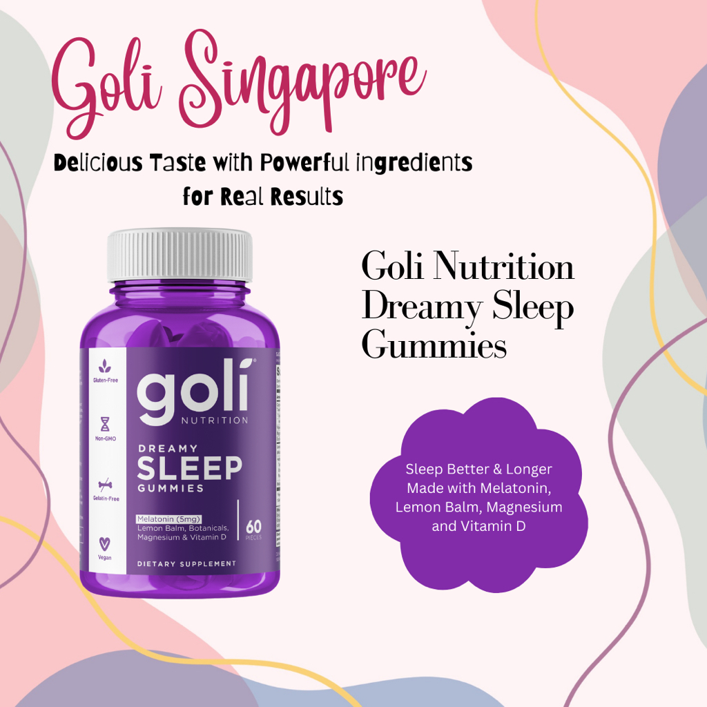 Goli Nutrition Dreamy Sleep Vitamin Gummies 60s Healthy Sleep Cycle
