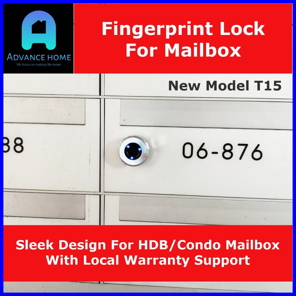 Digital Fingerprint Mailbox Lock For HDB/Condo Letterbox Lock Shopee Singapore