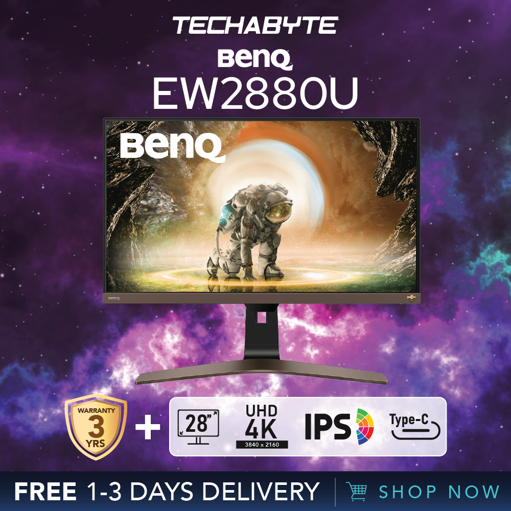 BenQ EW2880U 28" 4K UHD HDRi IPS Entertainment Monitor Shopee Singapore