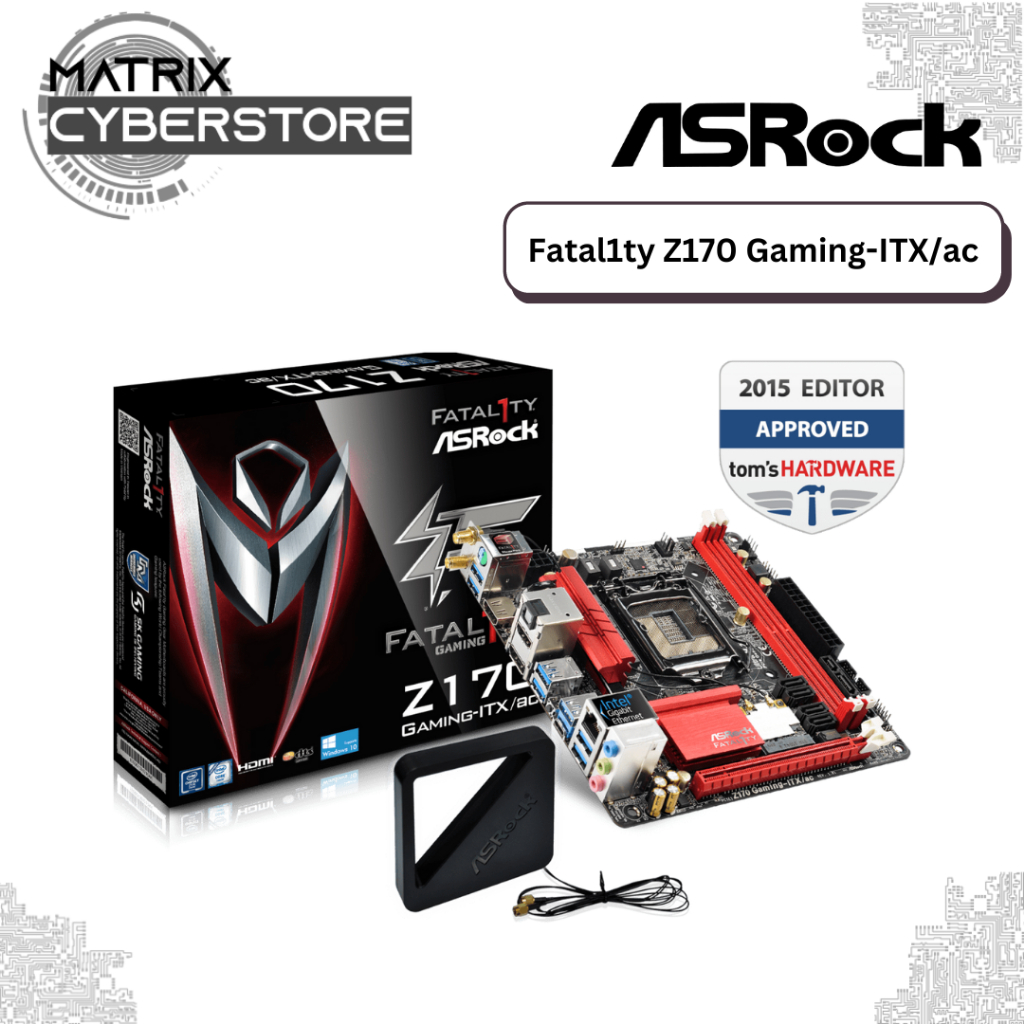 ASRock Fatality Z170 GamingITX/ac MiniITX Motherboard LGA1151