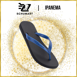 [BY SCHUMART] Ipanema Men Classica Masc Black-Navy Flip Flops #0