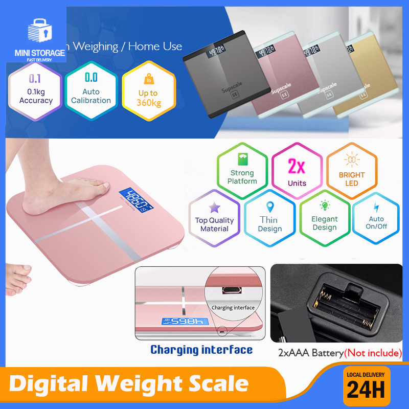 [SG Stock]Smart Digital Weight Scale Bathroom LED Body Bathroom ...