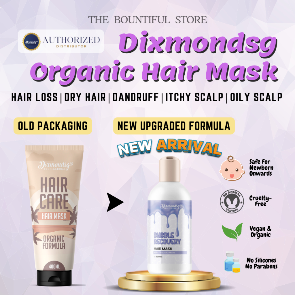 Dixmondsg Organic Hair Mask 300ml - Hair Treatment , Repair Hair , Soft  Silky Hair , Moisturising | Shopee Singapore