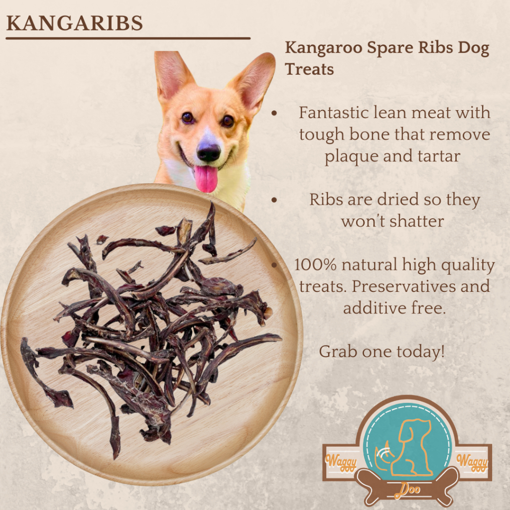 Kangaroo Spare Ribs Dog Treats Dehydrated Dog Treats 50/100/200g