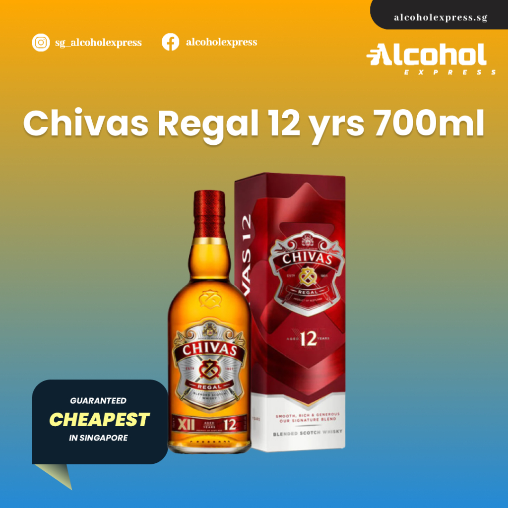 Chivas Regal 12yrs 700ml (With Box) | Shopee Singapore
