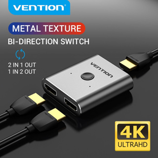 Vention HDMI Splitter 4K 60Hz Bi-Direction HDR HDMI 2.0 Switcher 1in 2out/ 2in 1out for PS4 TV XBOX360 Adapter Converter
