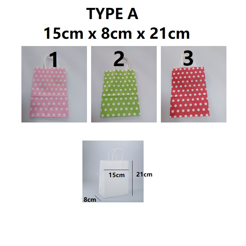 Paperbag Kraft Paper Bag Gift Bag Goodies Goodie Bag Paper Bags Shopee Singapore