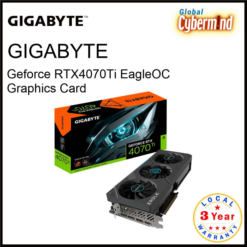 Gigabyte Geforce RTX 4070Ti Eagle OC Graphics Card ( Brought to you by Global Cybermind