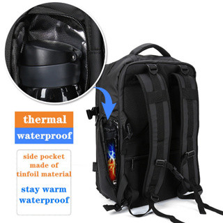 FULL DESIGN 50L weekend work travel waterproof backpack 17 inch laptop backpack with separate pocket for shoes #5
